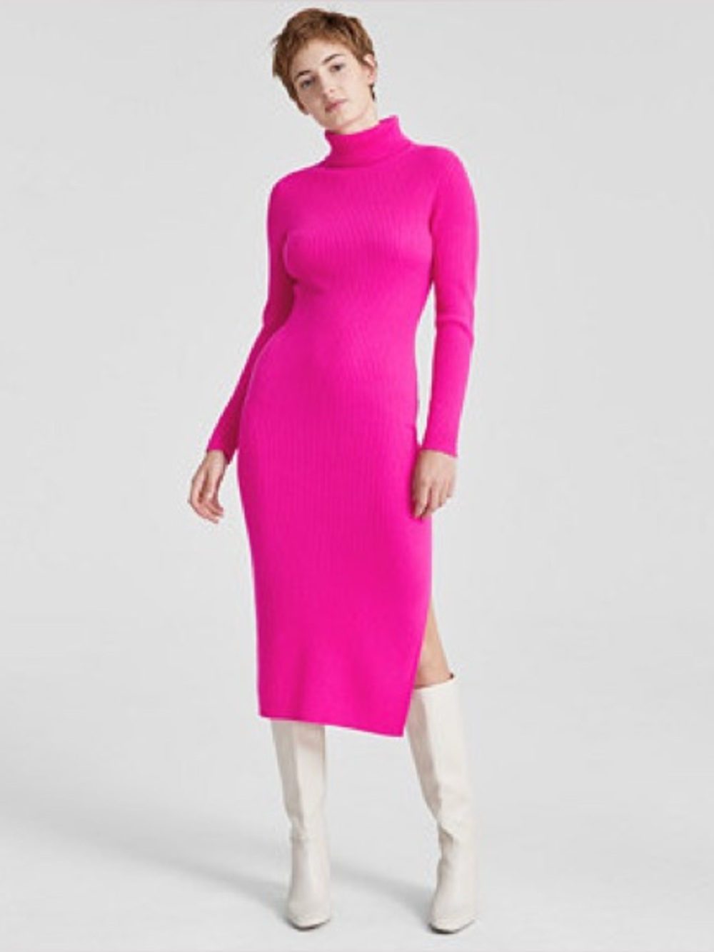 Charter Club 100% Cashmere Turtle Neck Sweater Dress - US Medium